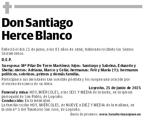 Don Santiago Herce Blanco