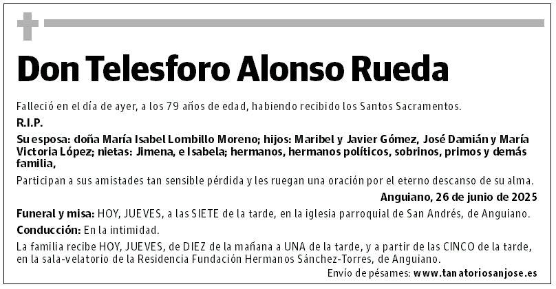 Don Telesforo Alonso Rueda
