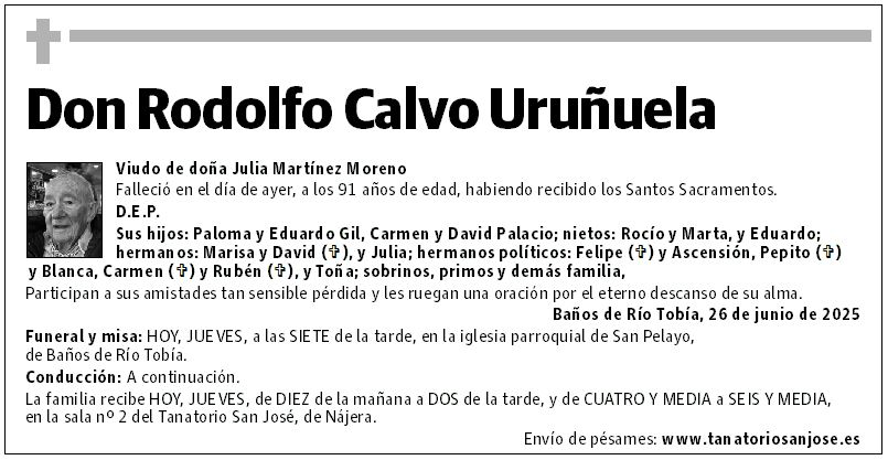 Don Rodolfo Calvo Uruñuela