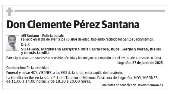 Don Clemente Pérez Santana