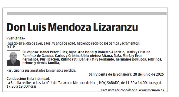 Don Luis Mendoza Lizaranzu