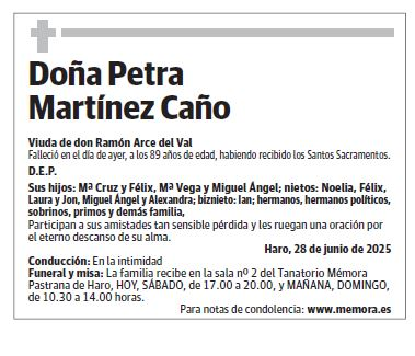 Doña Petra Martínez Caño
