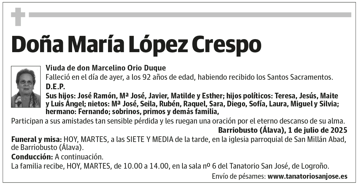 Doña María López Crespo