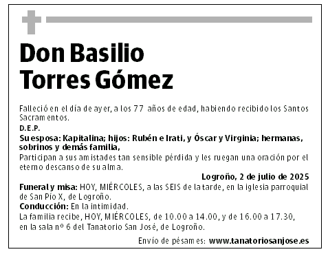 Don Basilio Torres Gómez