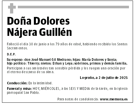 Doña Dolores Nájera Guillén