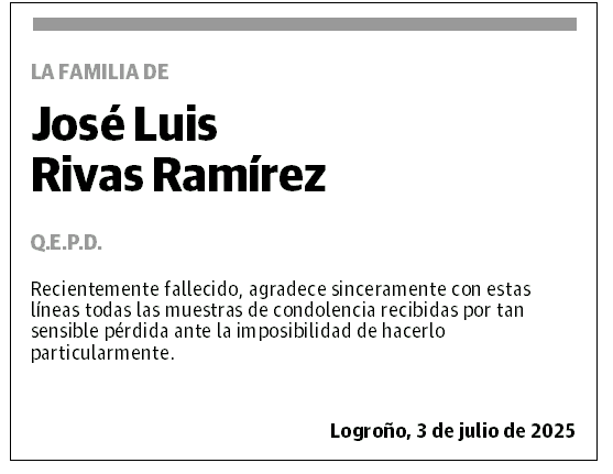 Don José Luis Rivas Ramírez