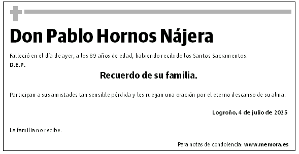 Don Pablo Hornos Nájera