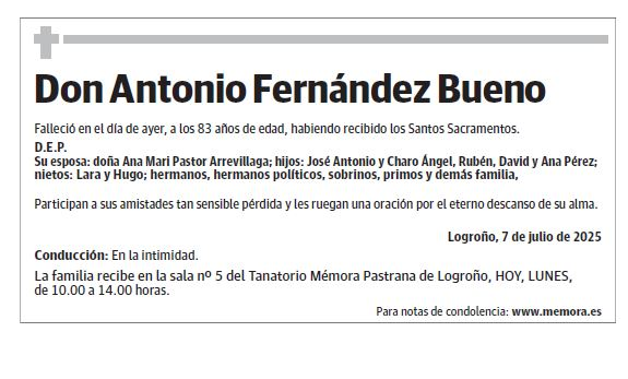 Don Antonio Fernández Bueno