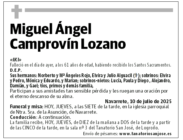 Miguel Ángel Camprovín Lozano