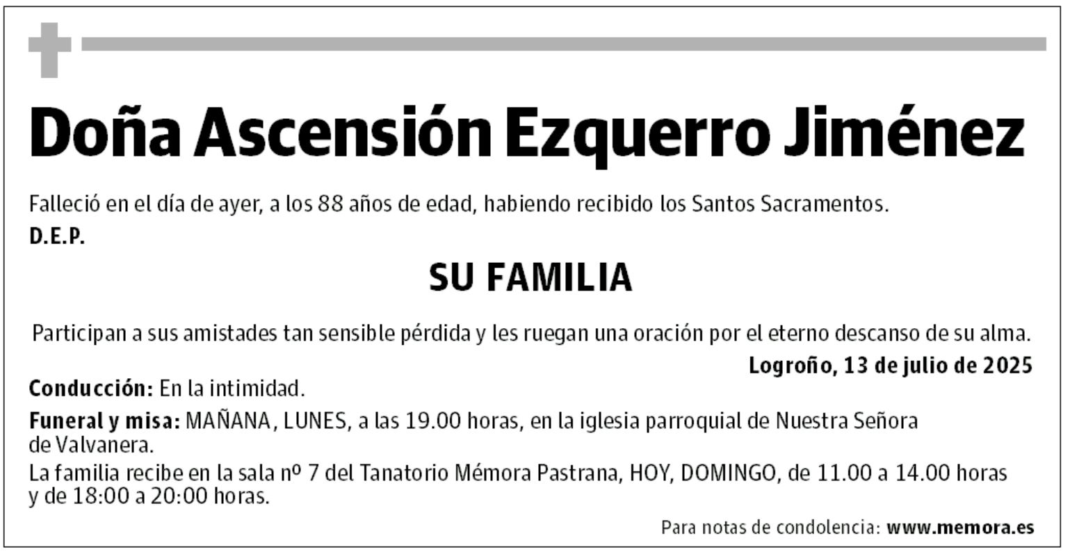 Doña Ascensión Ezquerro Jiménez