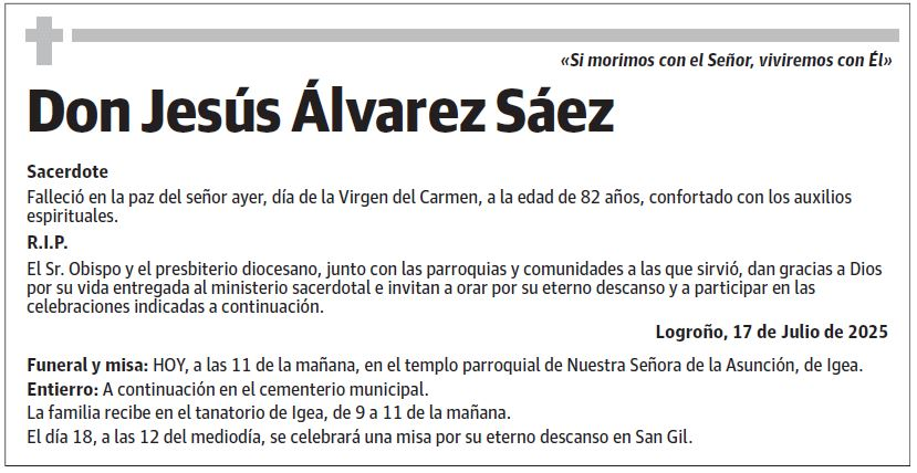 Don Jesús Álvarez Sáez
