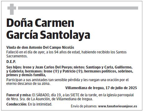 Doña Carmen García Santolaya