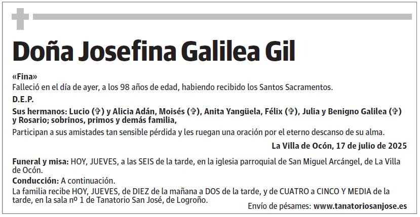 Doña Josefina Galilea Gil