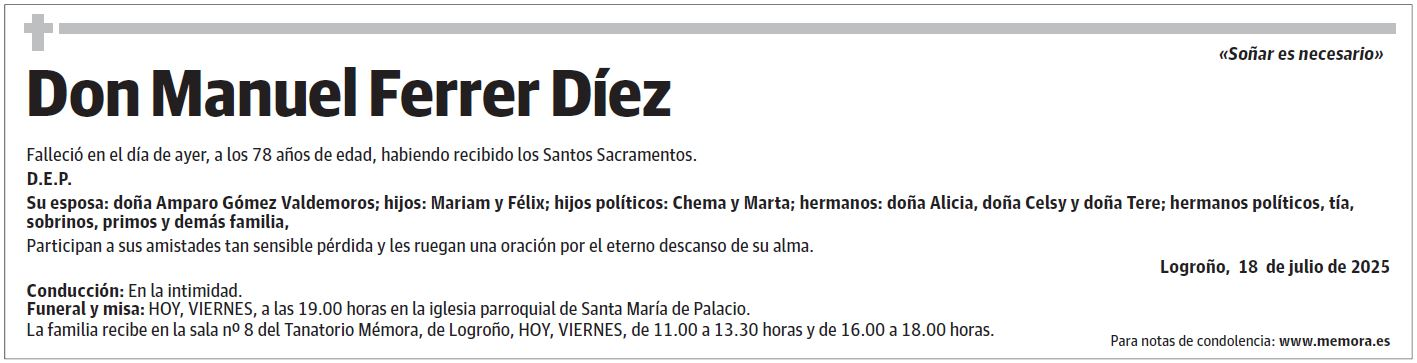 Don Manuel Ferrer Díez