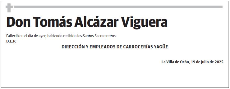 Don Tomás Alcázar Viguera