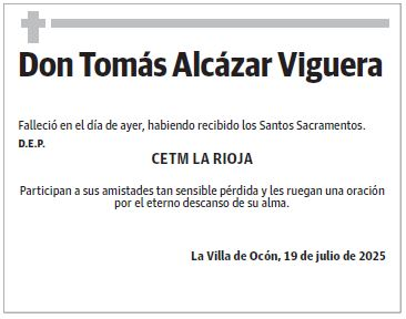 Don Tomás Alcázar Viguera