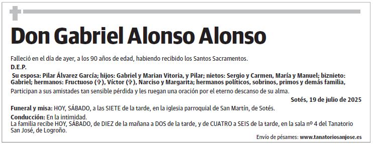 Don Gabriel Alonso Alonso