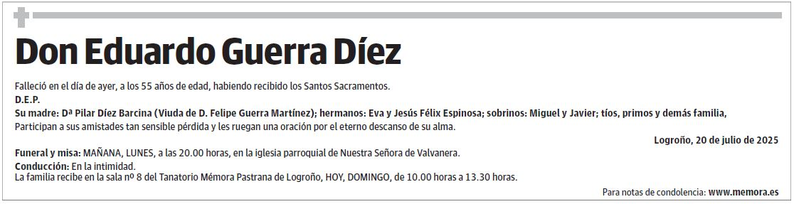 Don Eduardo Guerra Díez