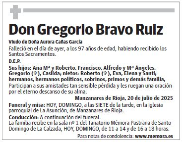 Don Gregorio Bravo Ruiz