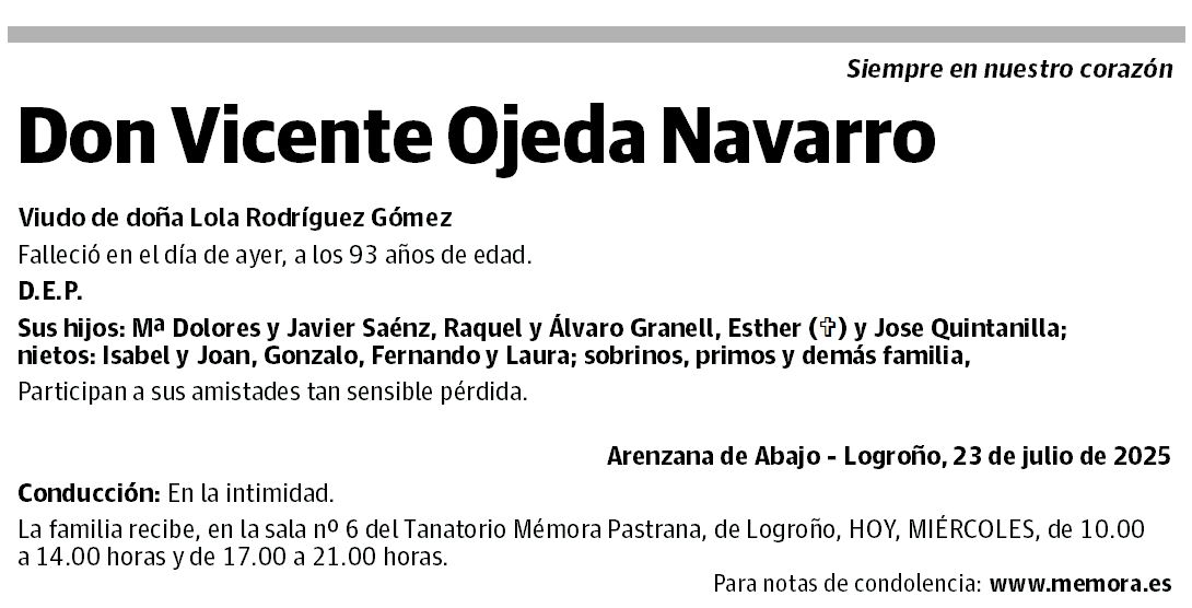 Don Vicente Ojeda Navarro