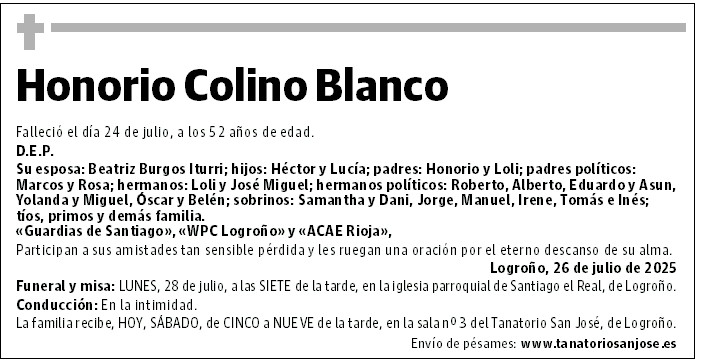 Honorio Colino Blanco