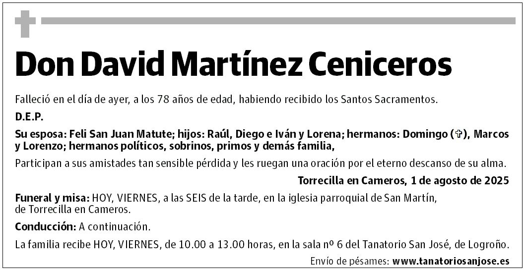 Don David Martínez Ceniceros