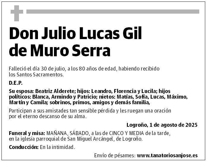 Don Julio Lucas Gil de Muro Serra