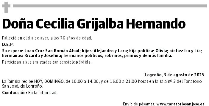 Doña Cecilia Grijalba Hernando