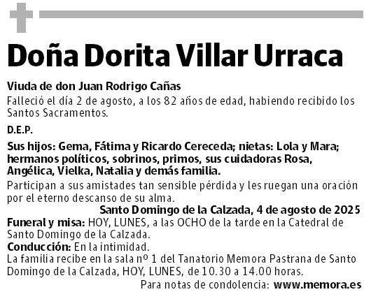 Doña Dorita Villar Urraca
