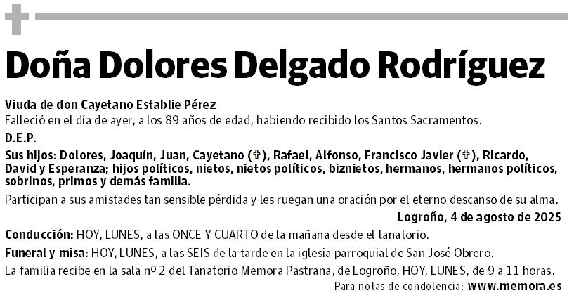 Doña Dolores Delgado Rodríguez