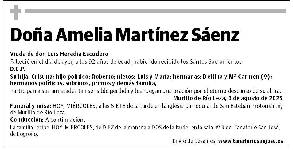 Doña Amelia Martínez Sáenz
