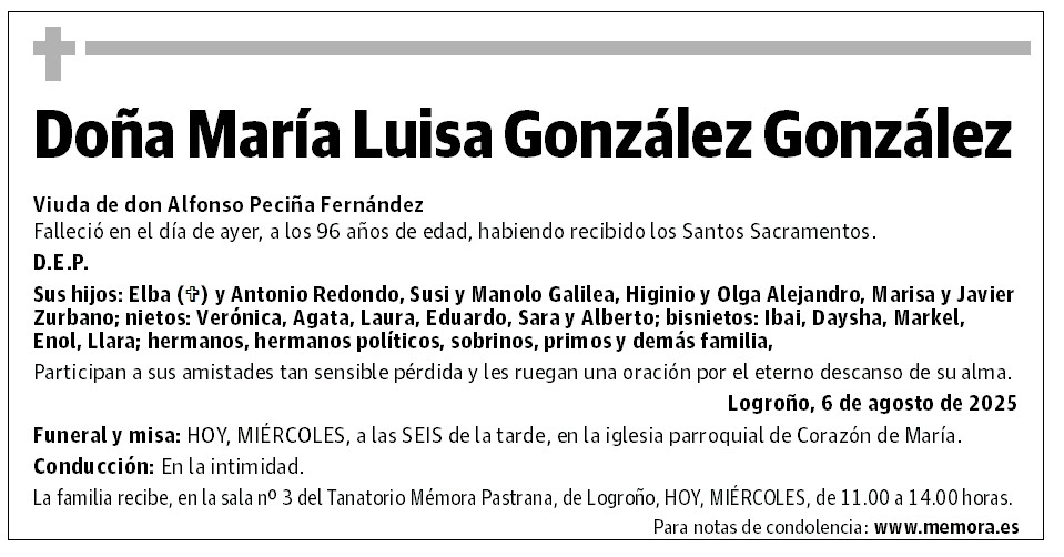 Doña María Luisa González González