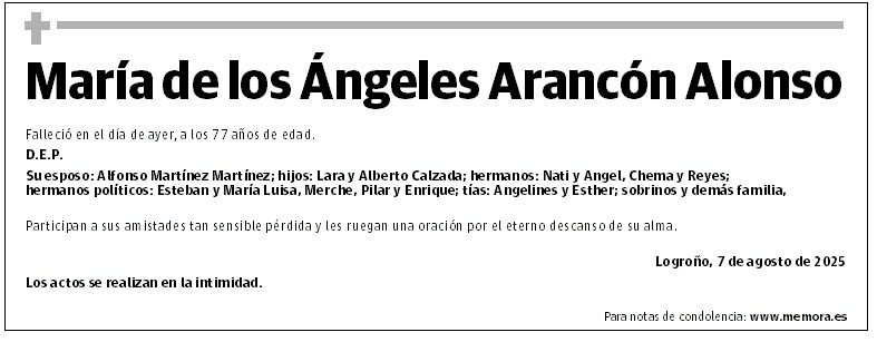 María de los Ángeles Arancón Alonso