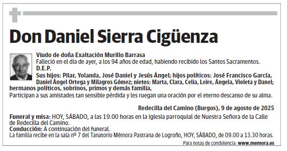 Don Daniel Sierra Cigüenza