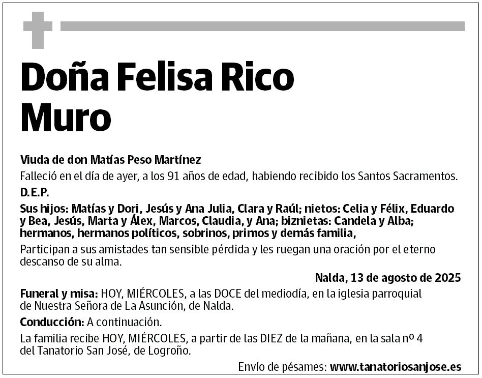 Doña Felisa Rico Muro
