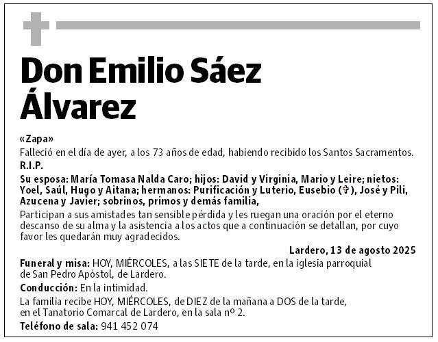Don Emilio Sáez Álvarez