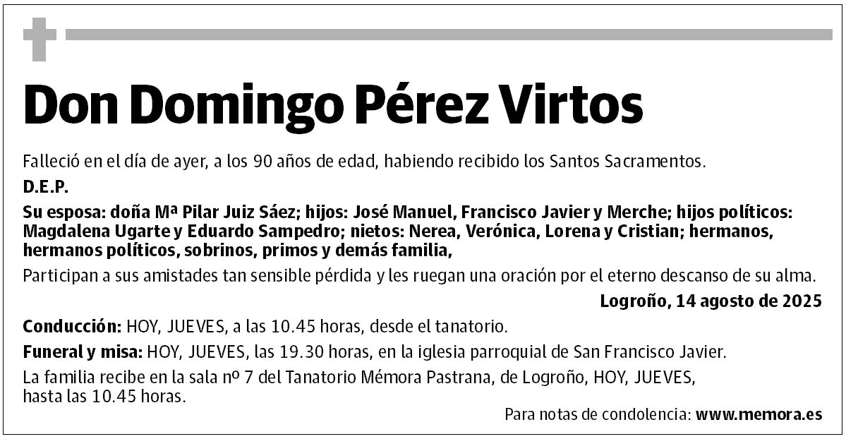 Don Domingo Pérez Virtos