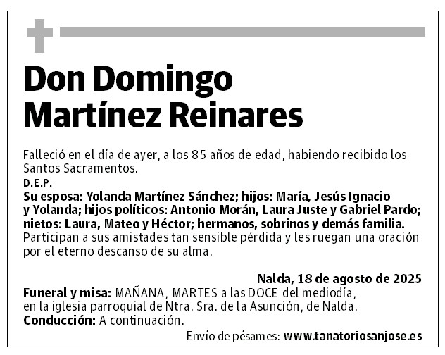 Don Domingo Martínez Reinares
