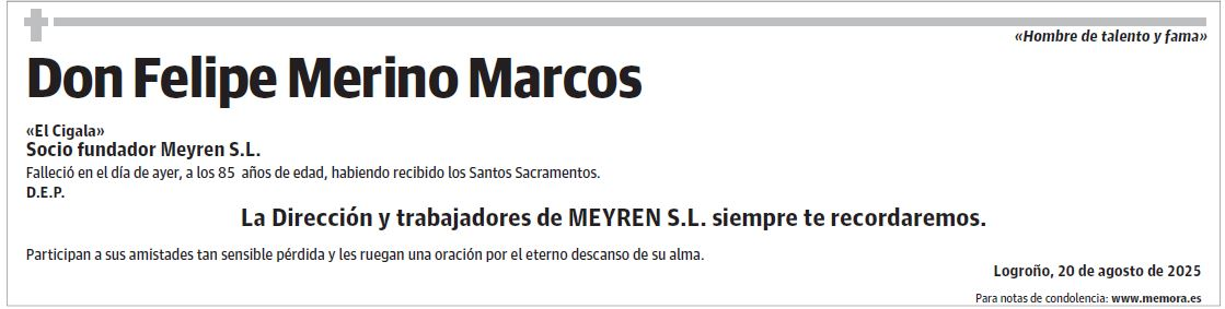 Don Felipe Merino Marcos