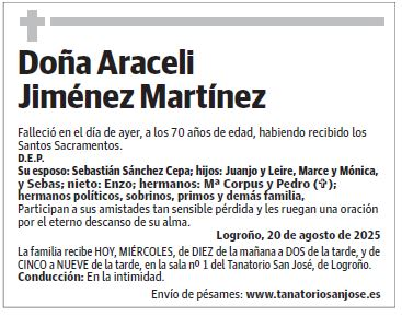 Doña Araceli Jiménez Martínez