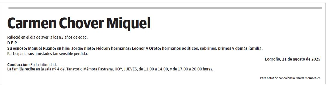 Carmen Chover Miquel