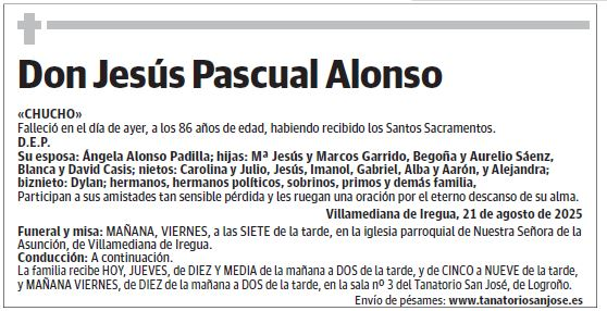 Don Jesús Pascual Alonso