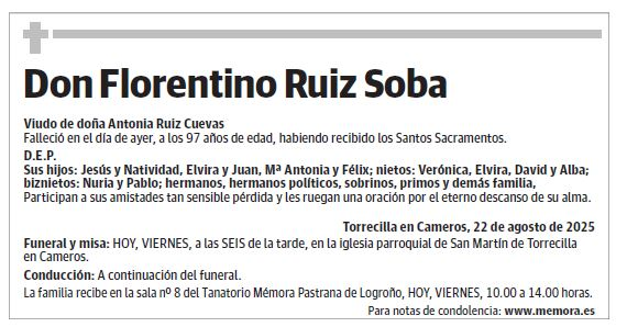 Don Florentino Ruiz Soba
