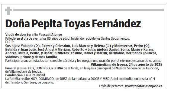 Doña Pepita Toyas Fernández
