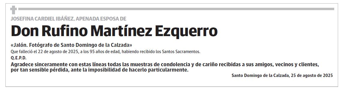 Don Rufino Martínez Ezquerro