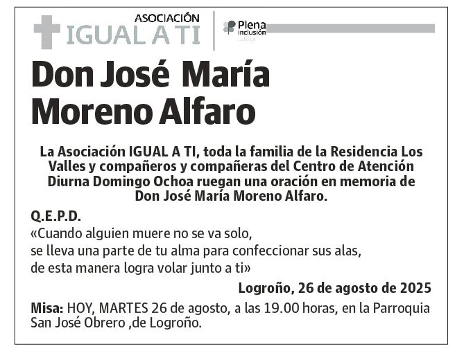 Don José  María Moreno Alfaro