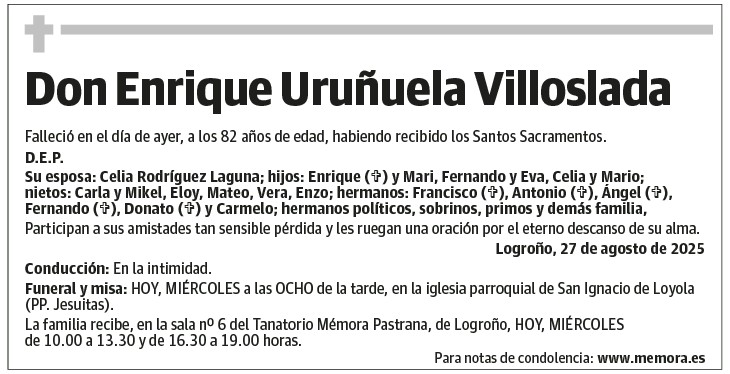 Don Enrique Uruñuela Villoslada