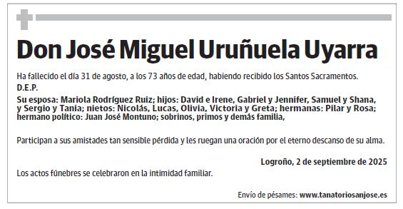 Don José Miguel Uruñuela Uyarra