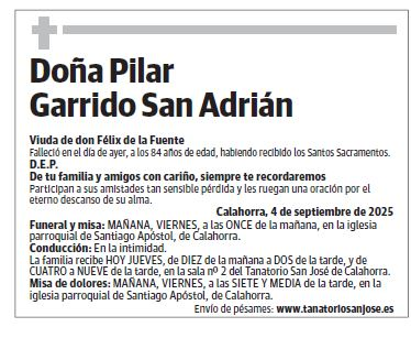 Doña Pilar Garrido San Adrián