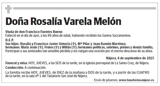 Doña Rosalía Varela Melón